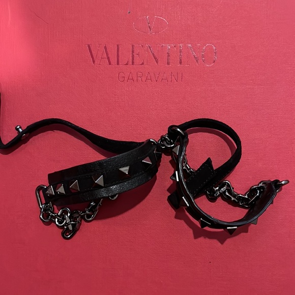 Valentino rock stud leather combat boots - Picture 5 of 12